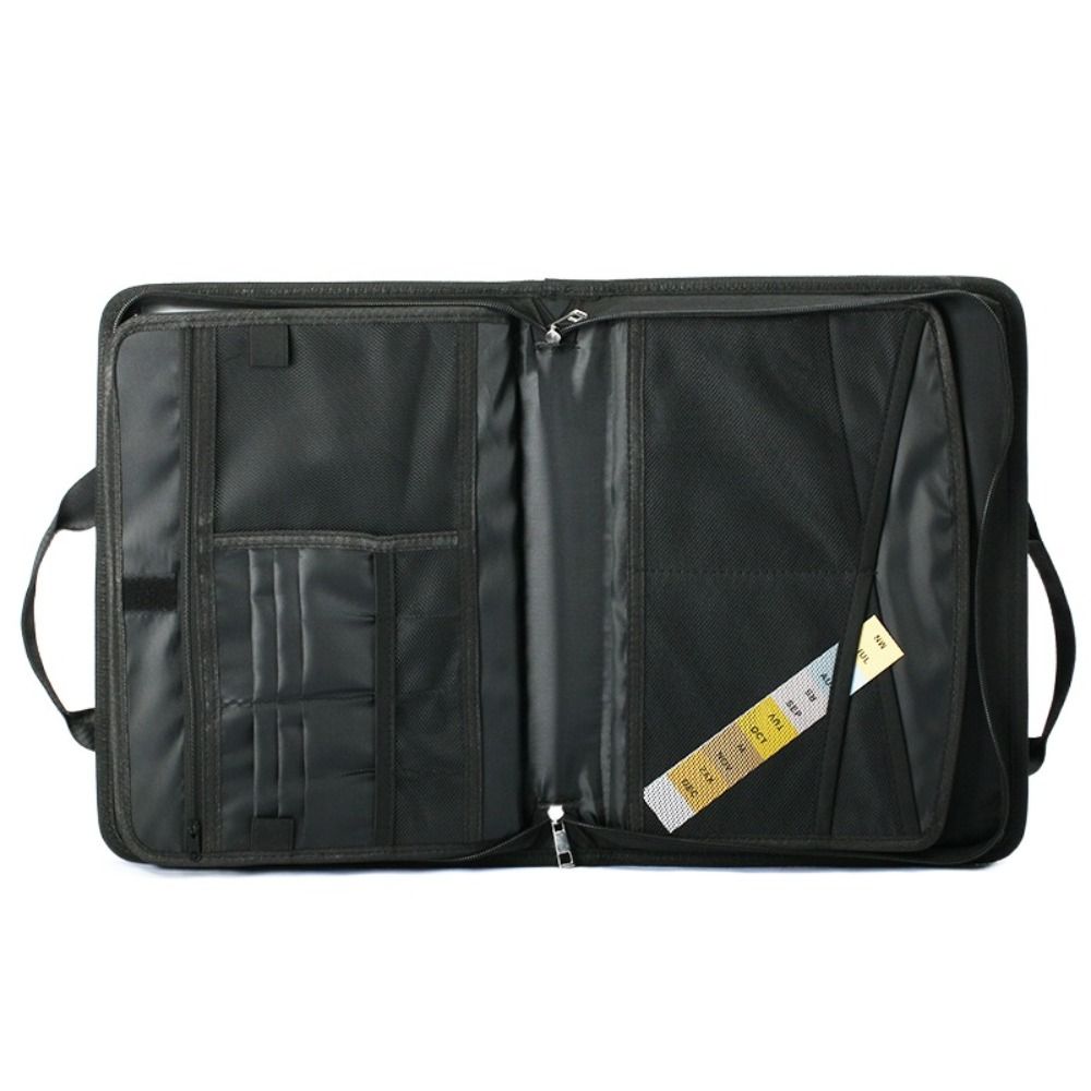 Expandable Accordion File Folder 13 Pockets - 13ポケットのジッパー付きアコーディオンファイルオーガナイザー、ラベル付き、耐火性拡張ファイルフォルダー、レター/A4ファイル用ポータブルブリーフケース