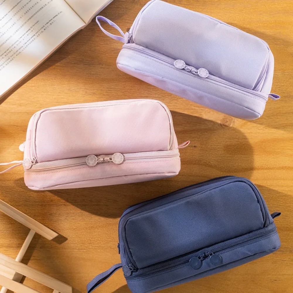 Aesthetic Large Pencil Case Pouch - かわいい鉛筆ケース 美しいペンケース 大容量 ランドセル ギフト用品 オーガナイザー