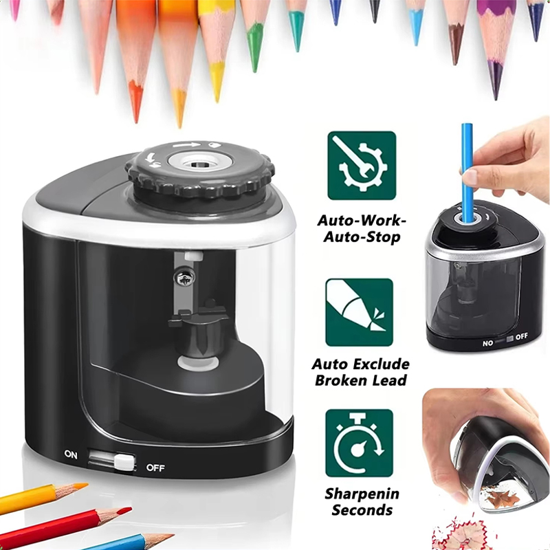 Electric Pencil Sharpener Usb - 電動鉛筆削り器アセンブリ デスクトップ自動鉛筆削り器 6mm-8mm ポータブルツール 学生用 学校