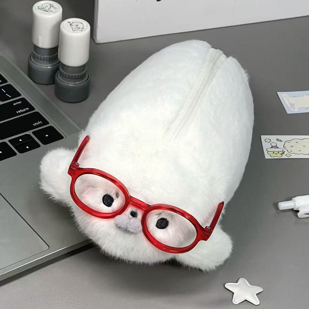 面白いシール人形ペンケース高美的価値大容量ペンバッグ収納バッ - Aesthetic Large Pencil Case Pouch のレビューと価格