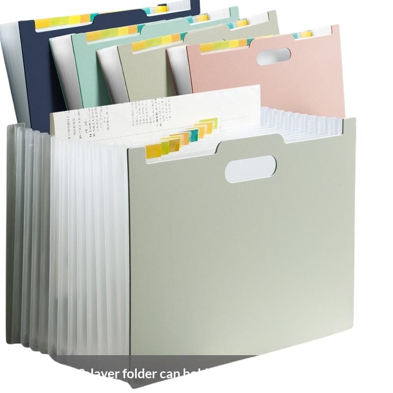 13ポケット付きのアコーディオン式ファイルフォルダー。ラベル - Expandable Accordion File Folder 13 Pockets のレビューと価格