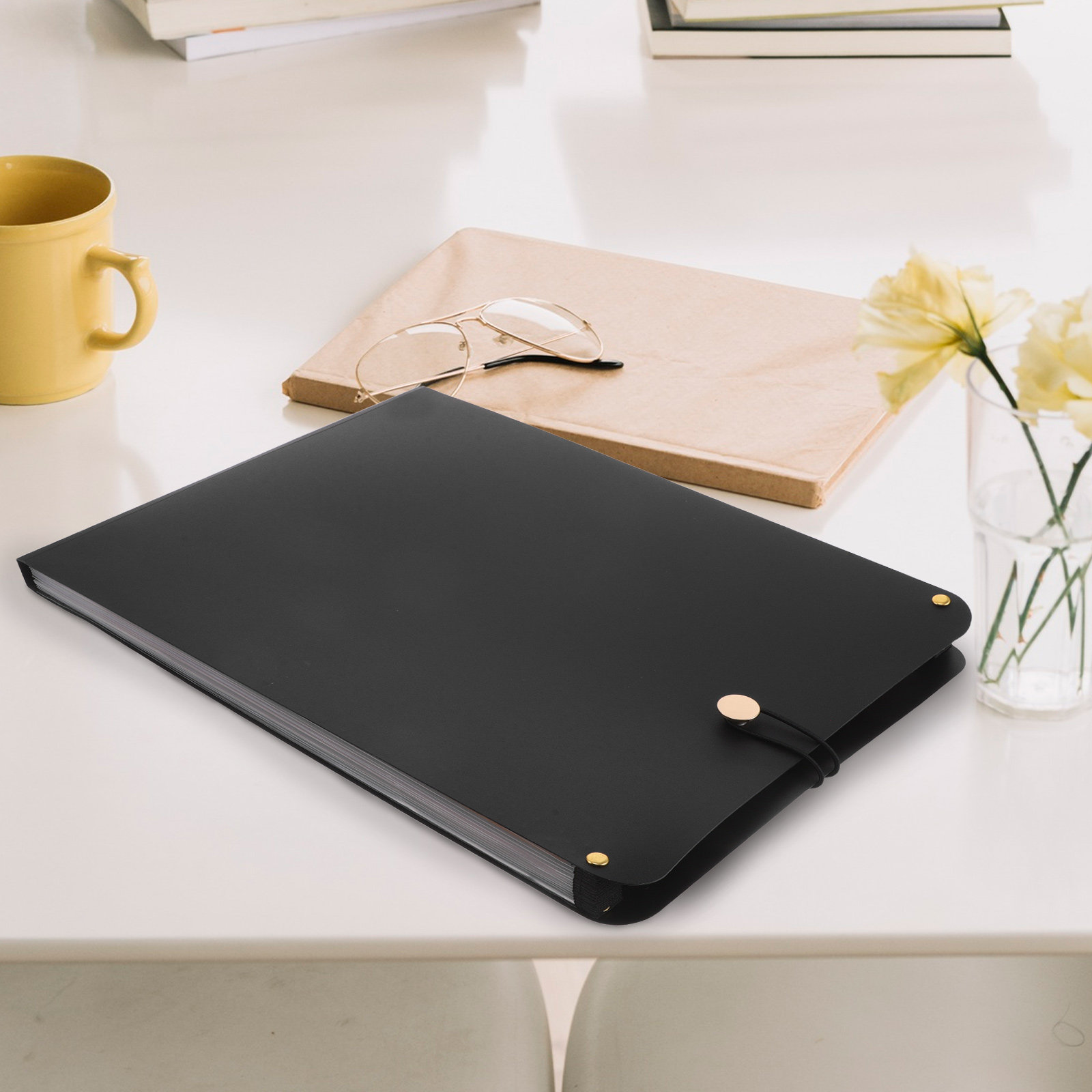A4サイズのアコーディオンファイル。13ポケット付きで、書類 - Expandable Accordion File Folder 13 Pockets のレビューと価格