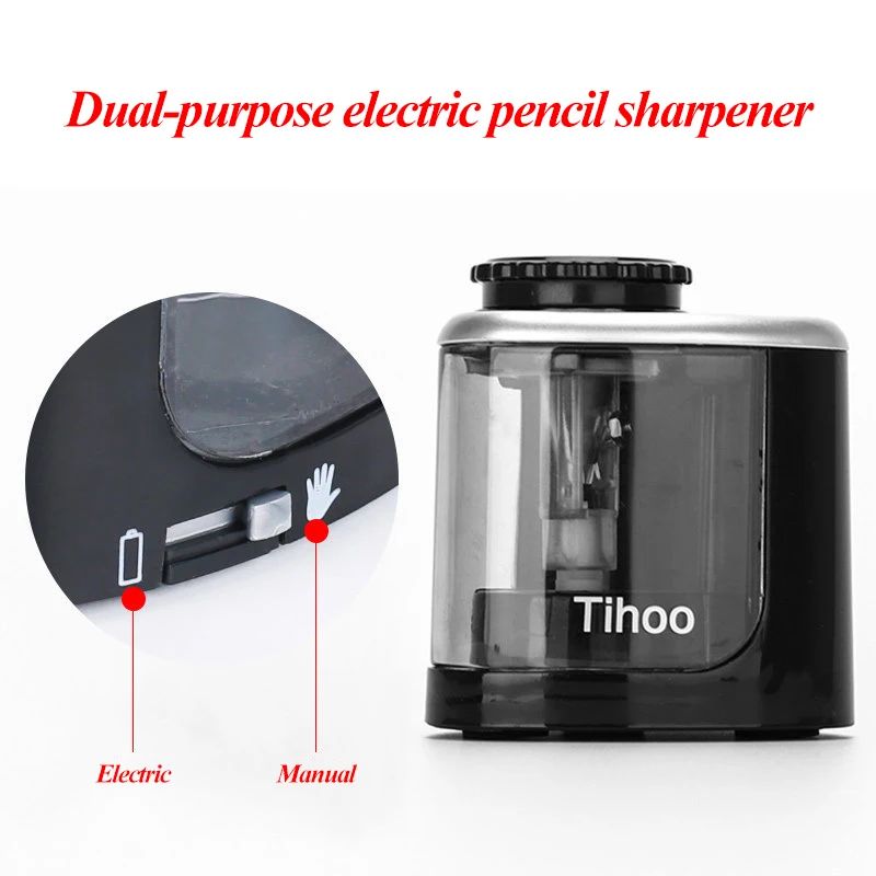 電動鉛筆削り機。自動で、電池式。らせん状の刃で、2号カラー鉛 - Electric Pencil Sharpener Usb のレビューと価格