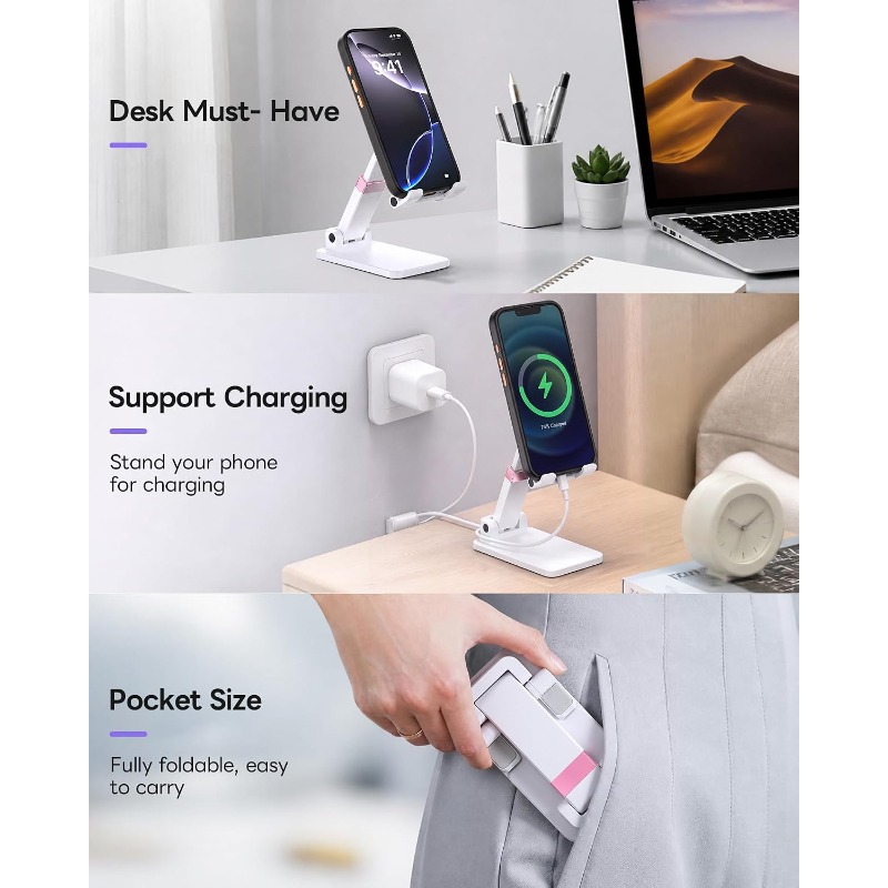 iPhone用のかわいい携帯電話スタンド。デスクやオフィスで - Desk Accessories のレビューと価格