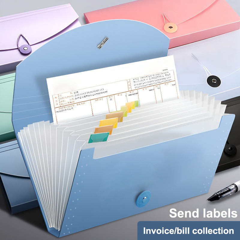 13ポケット拡張式ファイルフォルダー、アコーディオン式書類整 - Expandable Accordion File Folder 13 Pockets のレビューと価格