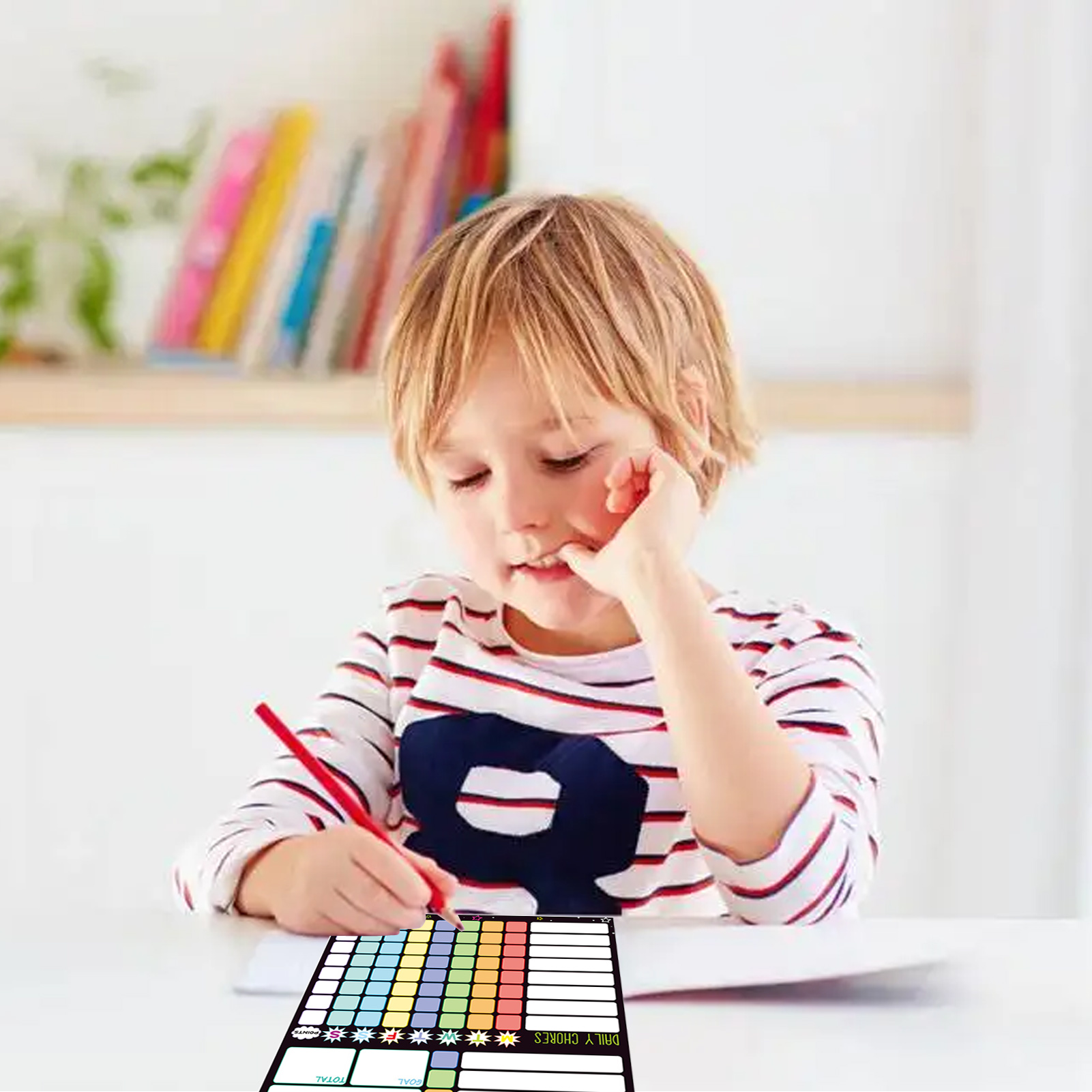 子供とティーンエイジャーのための磁気雑用チャート,磁気,乾式 - Kids Magnetic Reward Chart Board のレビューと価格