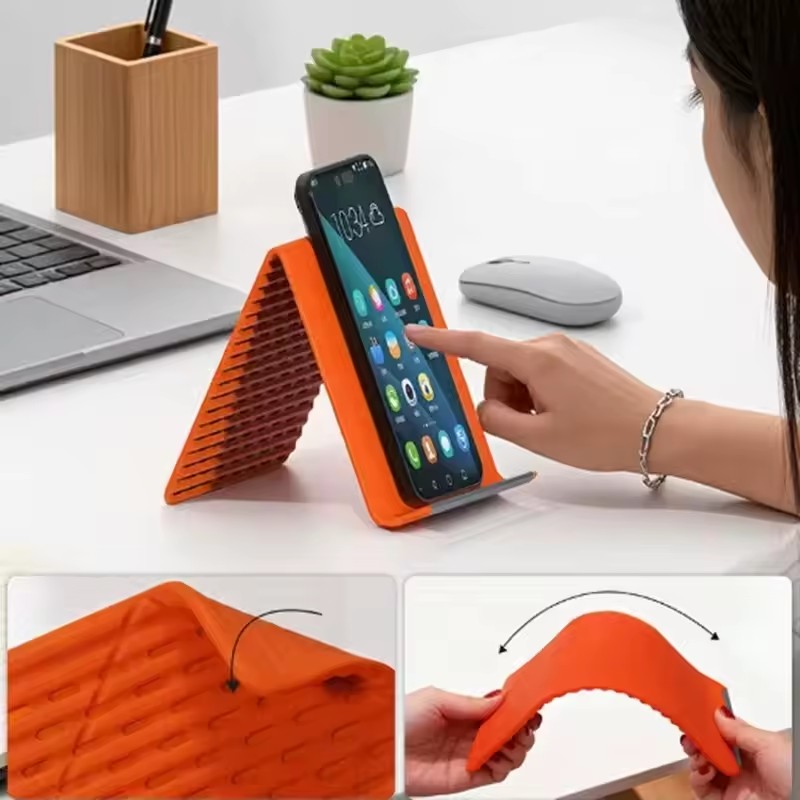 怠惰な携帯電話スタンド シリコン製デスクトップタブレット/ノ - Desk Accessories のレビューと価格